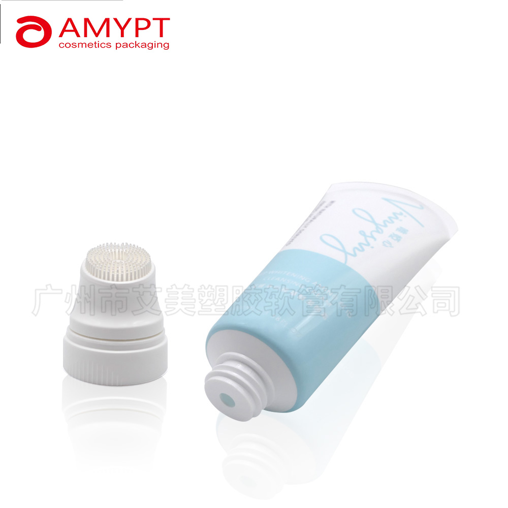 แปรงซิลิโคน Applicator นวดหลอดบรรจุภัณฑ์เครื่องสำอางสำหรับการดูแลผิว